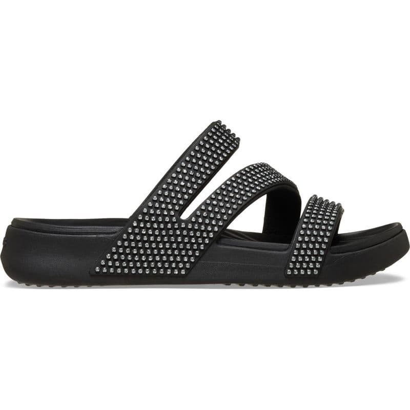 Sandália Crocs Getaway Gems Strappy Sandal BLACK