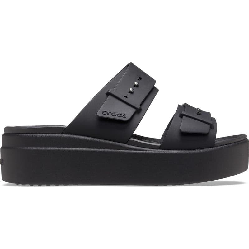Sandália Crocs Brooklyn Low Wedge W Sandal BLACK