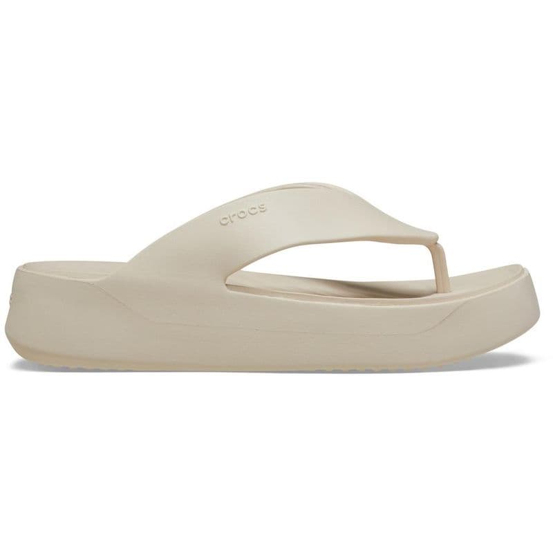 Sandália Crocs Getaway Platform Flip STUCCO
