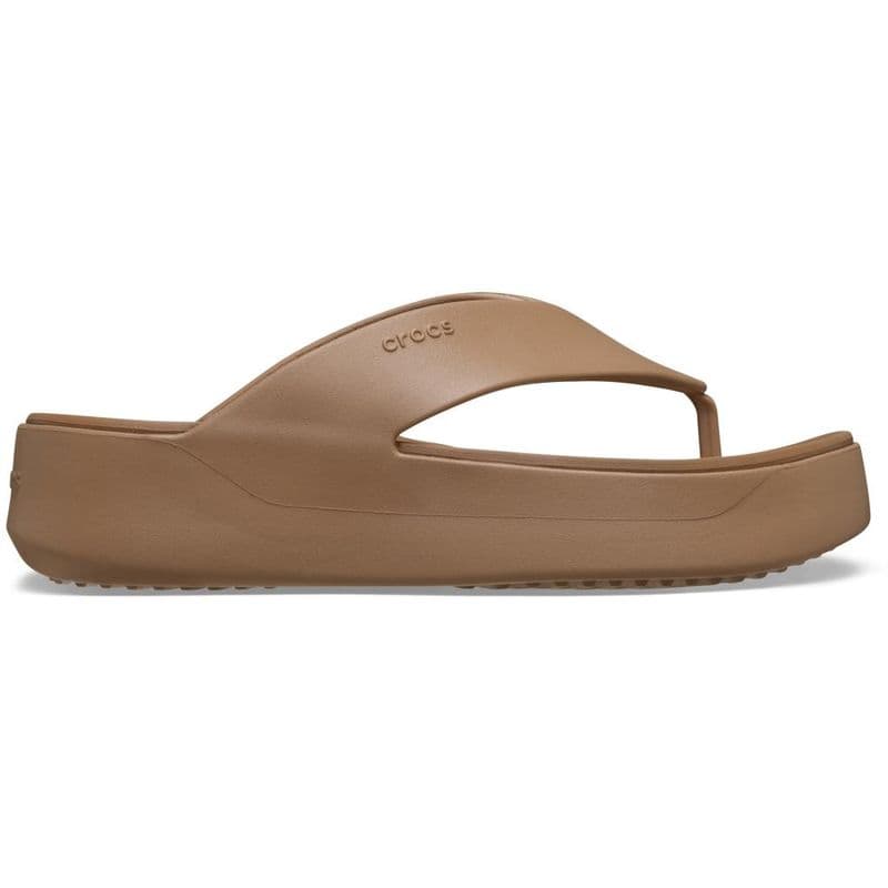 Sandália Crocs Getaway Platform Flip MILK CHOCOLATE