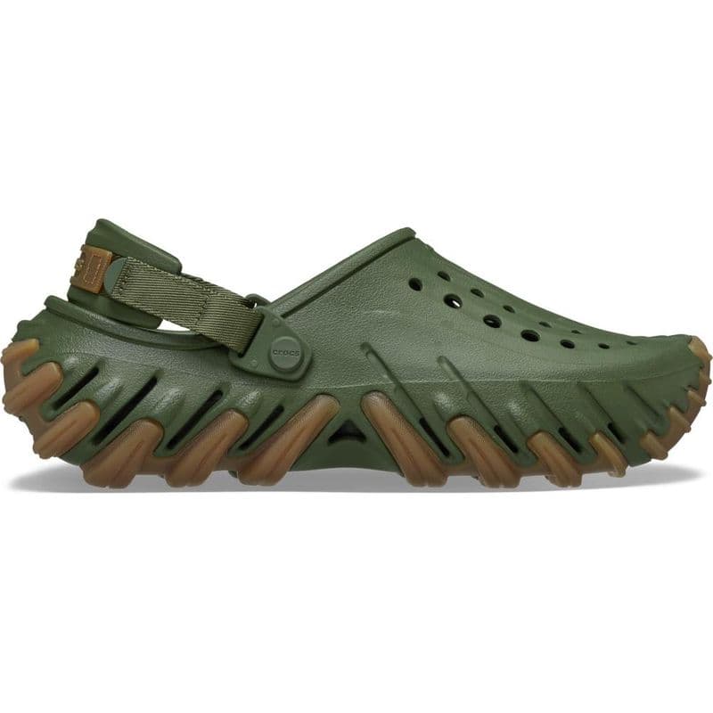 Sandália Crocs Echo Gum Ro Clog ARMY GREEN
