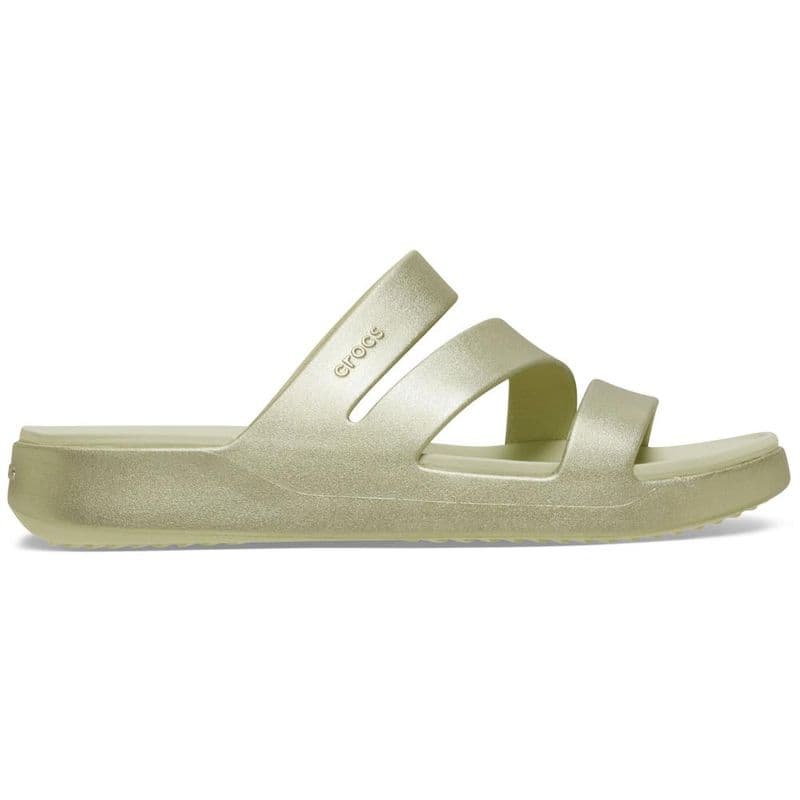Sandália Crocs Getaway Metallic Strappy CHAMPAGNE METALLIC