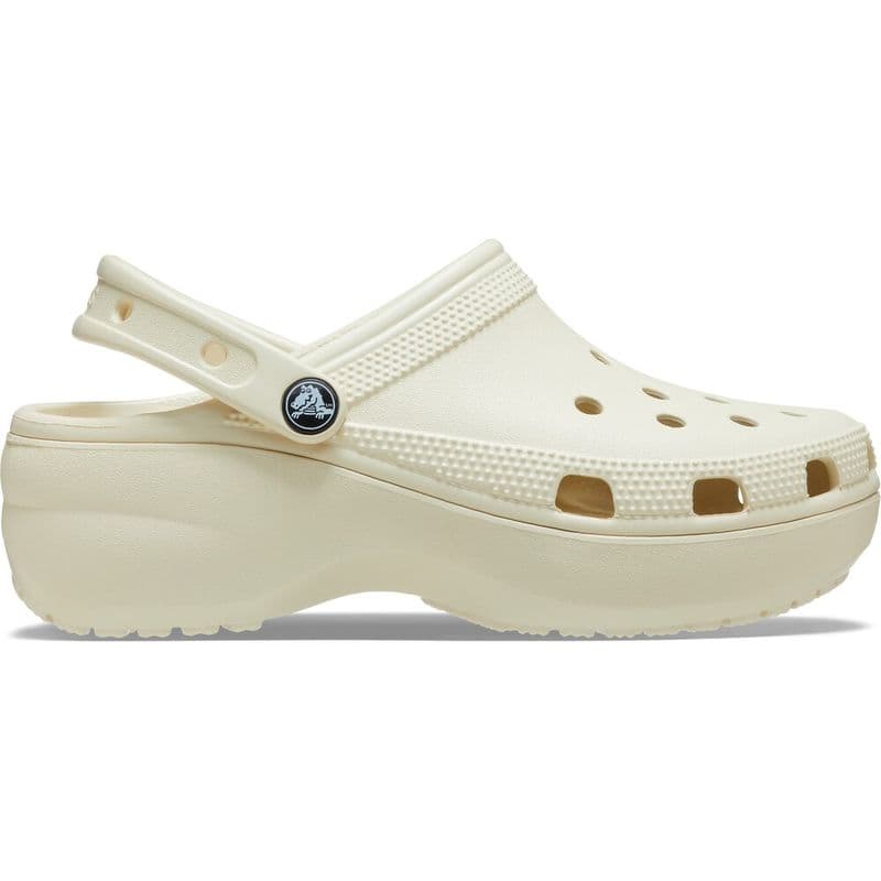 Sandália Crocs Classic Platform Clog BONE