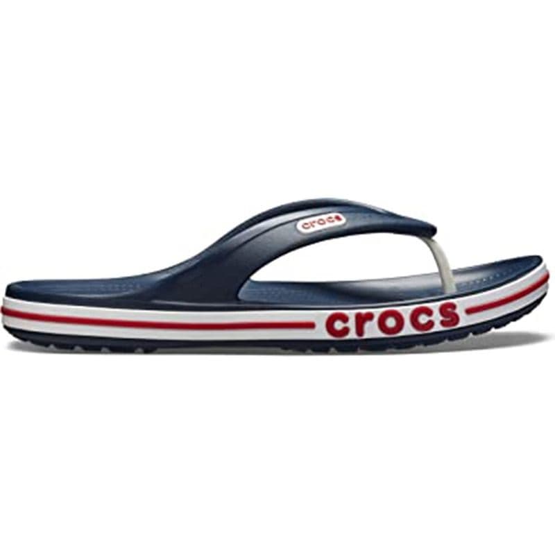 Chinelo Crocs Chinelo Crocs Bayaband Flip NAVY/PEPPER