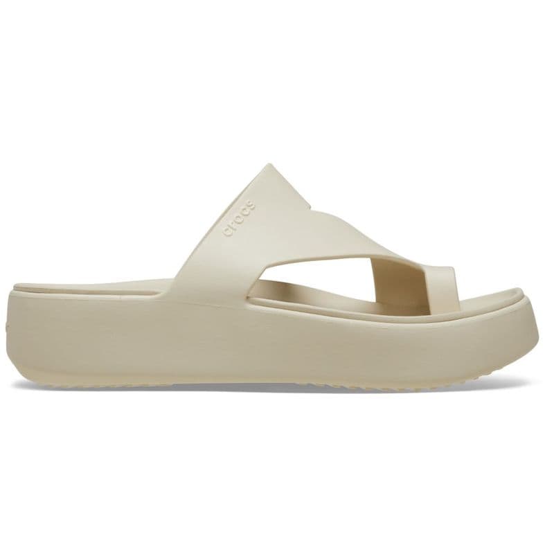 Sandália Crocs Getaway Platform Toe Loop Sandal SANDSTONE